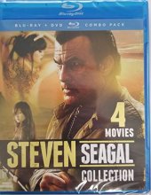 Cover art for Steven Seagal Blu Ray 4 Movie Collection Driven to Kill / Kill Switch / Mercenary for Justice / Today you Die Blu Ray + DVD