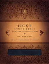 Cover art for HCSB Study Bible, Black Bonded Leather Indexed