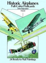 Cover art for Historic Airplanes: Full-Color Postcards: 24 Ready-to-Mail Paintings (Card Books)