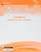 Cover art for ¡Avancemos!: Cuaderno: Practica por niveles (Student Workbook) with Review Bookmarks Level 1 (Spanish Edition)