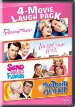 Cover art for Pillow Talk / Lover Come Back / Send Me No Flowers / The Thrill of It All 4-Movie Laugh Pack [DVD]