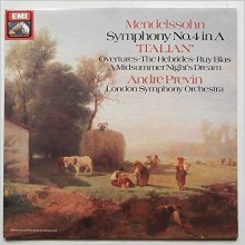 Cover art for Mendelssohn: Symphony No.4 in A Italian, Overtures [LP] London Symphony Orchestra