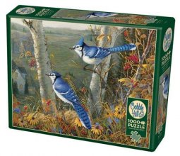 Cover art for Cobble Hill 1000 Piece Puzzle - Blue Jays - Sample Poster Included