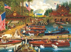 Cover art for Buffalo Games - Charles Wysocki - Lost in the Woodies - 1000 Piece Jigsaw Puzzle