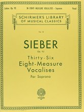 Cover art for 36 Eight-Measure Vocalises for Soprano, Op. 92