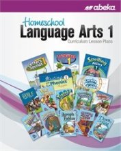 Cover art for Homeschool Language Arts 1 Curriculum Lesson Plans - Abeka 1st Grade 1 Phonics, Writing, Reading, Spelling and Poetry Lesson Plan Guide