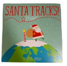Cover art for Santa Tracks Board Book
