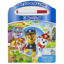 Cover art for Nickelodeon - Paw Patrol - Write-and-Erase Look and Find Wipe Clean Board Book - PI Kids