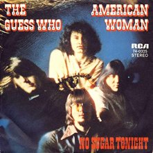 Cover art for Guess Who: American Woman [7" Single, RCA Victor 74-0325]