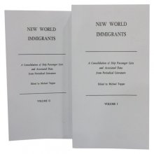 Cover art for New World Immigrants A Consolidation of Ship Passenger Lists and Associated Set of 2