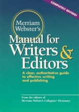 Cover art for Merriam-Webster's Manual for Writers and Editors