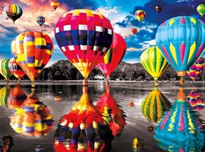 Cover art for Buffalo Games - Color Splash Collection - Balloon Dream - 1000 Piece Jigsaw Puzzle