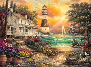 Cover art for Buffalo Games - Chuck Pinson - Cottage By The Sea - 1000 Piece Jigsaw Puzzle