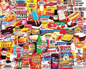 Cover art for White Mountain Puzzles Things I Ate As A Kid Collage Puzzle - 1000 Piece Jigsaw Puzzle
