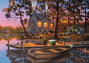 Cover art for Buffalo Games - Eugene's Hunting & Fishing - 500 Piece Jigsaw Puzzle Multi, 21.25"L X 15"W