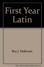 Cover art for First Year Latin (Marian Latin series)