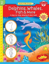 Cover art for Watch Me Draw: Dolphins, Whales, Fish & More