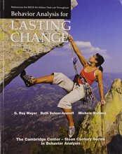 Cover art for Behavior Analysis for Lasting Change, Third Edition