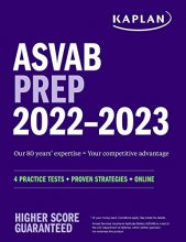 Cover art for ASVAB Prep 2022–2023: 4 Practice Tests + Proven Strategies + Online (Kaplan Test Prep)