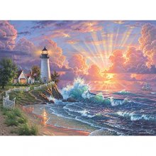 Cover art for Bits and Pieces - Light of Hope 1000 Piece Jigsaw Puzzles for Adults - Each Puzzle Measures 20" X 27" - 1000 pc Jigsaws by Artist Abraham Hunter