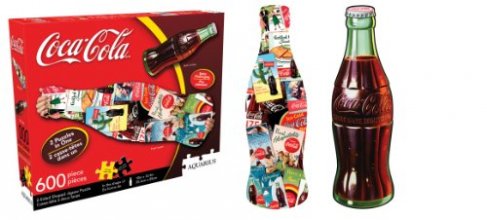 Cover art for Coca Cola Bottle 2 Sided Diecut Jigsaw Puzzle, 600-Piece