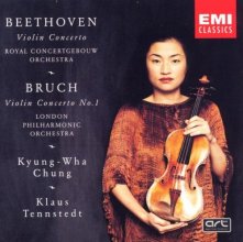 Cover art for Beethoven: Violin Concerto; Bruch: Violin Concerto 1 / Chung, Tennstedt