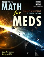 Cover art for Curren's Math for Meds: Dosages and Solutions, 11th Edition