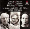 Cover art for Partita / Continuo / Visions (Daniel Barenboim , Carter, Berio, and Takemitsu Chicago Symphony Orchestra)