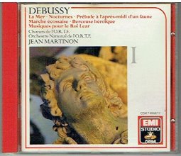 Cover art for Debussy: Complete Orchestral Works 1 (La Mer, Nocturnes, Prelude a L'apres-midi d'un Faune, Marche Ecossaise, Berceuse Heroique, Musiques Pour le Roi Lear)
