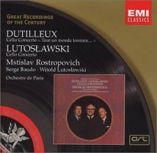 Cover art for Dutilleux: Cello Concerto, Lutoslawski: Cello Concerto (Mstislav Rostopovich)