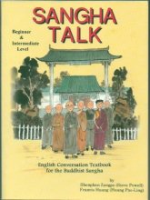Cover art for Sangha Talk - Beginner and Intermediate Level - English Conversation Textbook for the Buddhist Sangha