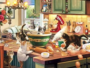 Cover art for Buffalo Games - Kitten Kitchen Capers - 750 Piece Jigsaw Puzzle