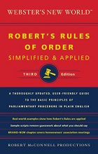 Cover art for Webster's New World Robert's Rules Of Order Simplified And Applied, Third Ed.