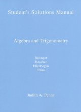 Cover art for Algebra and Trigonometry: Students Solution Manual