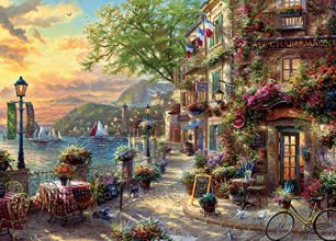 Cover art for Ceaco 3310-72 Thomas Kinkade French Riviera Café Puzzle - 1000Piece