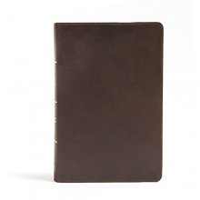 Cover art for CSB Giant Print Reference Bible, Brown Genuine Leather, Indexed