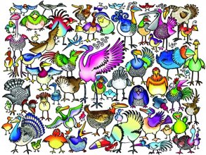 Cover art for Ceaco - Animal Jam - Birds Galore - 750 Piece Jigsaw Puzzle