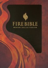 Cover art for MEV Fire Bible: Black Bonded Leather - Modern English Version