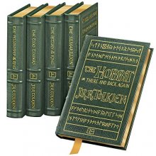 Cover art for TOLKIEN'S CLASSICS 5-Volume Leather Bound Collector's Set - Including: The Hobbit, The Fellowship of the Ring, The Two Towers (Easton Press)