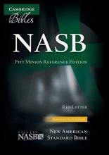 Cover art for NASB Pitt Minion Reference Bible, black calfsplit leather, red letter text