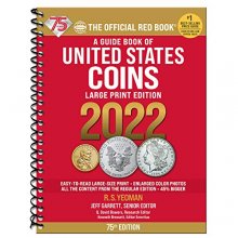 Cover art for A Guide Book of United States Coins 2022 75th Edition (The Official Red Book)