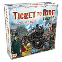 Cover art for Ticket to Ride Europe Board Game | Family Board Game | Board Game for Adults and Family | Train Game | Ages 8+ | For 2 to 5 players | Average Playtime 30-60 minutes | Made by Days of Wonder