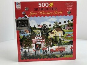 Cover art for Jane Wooster Scott 500 Piece Puzzle - "Old Fire Engine"