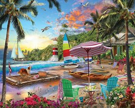Cover art for White Mountain Puzzles Tropical Paradise, 1000 Pieces Jigsaw Puzzle