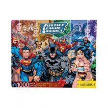 Cover art for AQUARIUS DC Comics Puzzle Justice League (1000 Piece Jigsaw Puzzle) - Officially Licensed DC Comics Merchandise & Collectibles - Glare Free - Precision Fit - 20 x 27 Inches