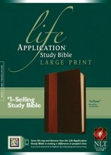 Cover art for NLT Life Application Study Bible, Second Edition, Large Print, TuTone (Red Letter, LeatherLike, Brown/Tan, Indexed)