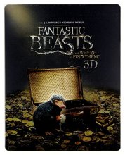 Cover art for Fantastic Beasts and Where to Find Them Steelbook [Blu-Ray]+[Blu-Ray 3D] [Region Free] (English audio. English subtitles)