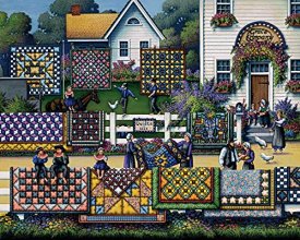 Cover art for Dowdle Folk Art Jigsaw Puzzle - Amish Quilt 500 Pc