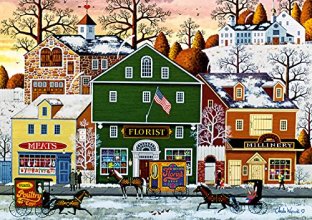 Cover art for Buffalo Games - Charles Wysocki - Meats, Flowers, Hats - 300 Large Piece Jigsaw Puzzle