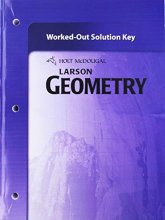 Cover art for Holt McDougal Larson Geometry: Worked-Out Solutions Key